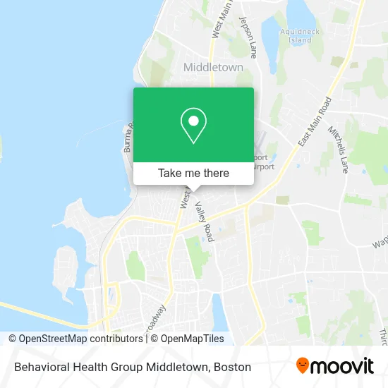 Behavioral Health Group Middletown map