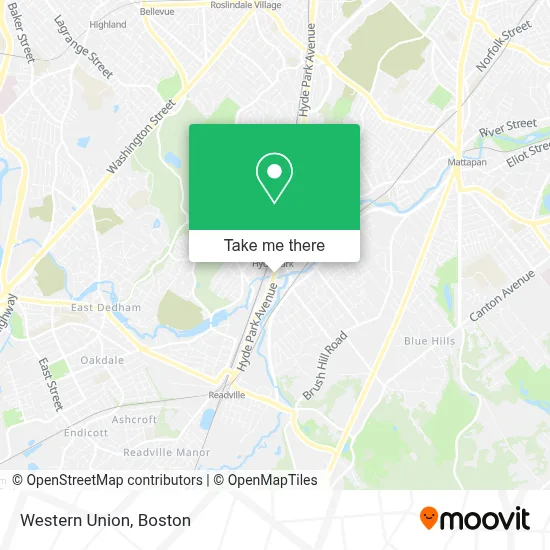 Western Union map
