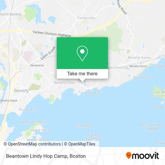 Beantown Lindy Hop Camp map