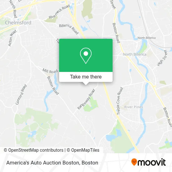 America's Auto Auction Boston map
