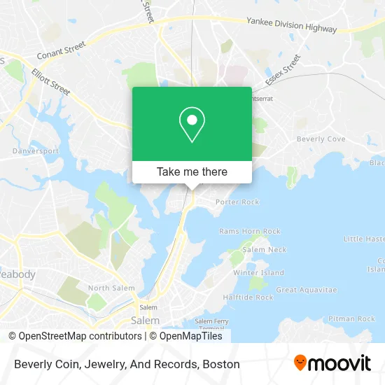 Beverly Coin, Jewelry, And Records map
