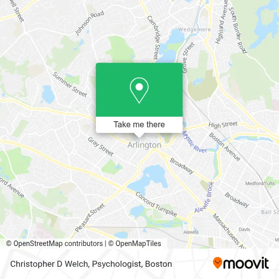 Christopher D Welch, Psychologist map