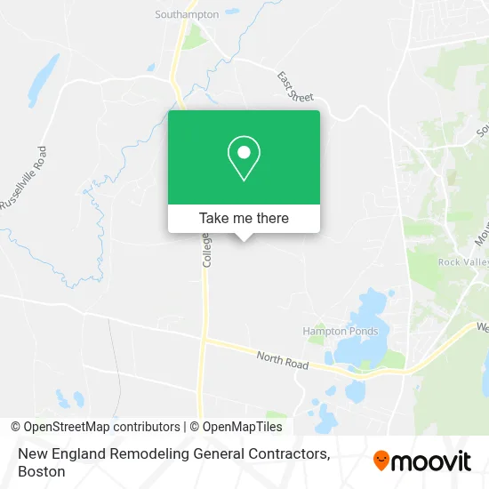 New England Remodeling General Contractors map
