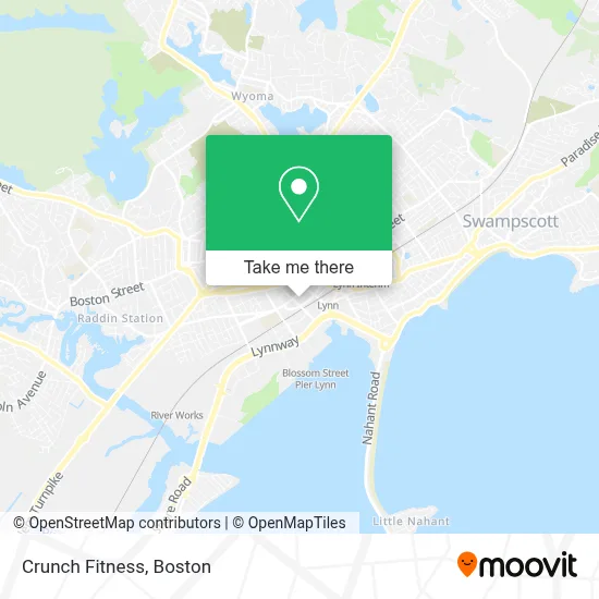Crunch Fitness map