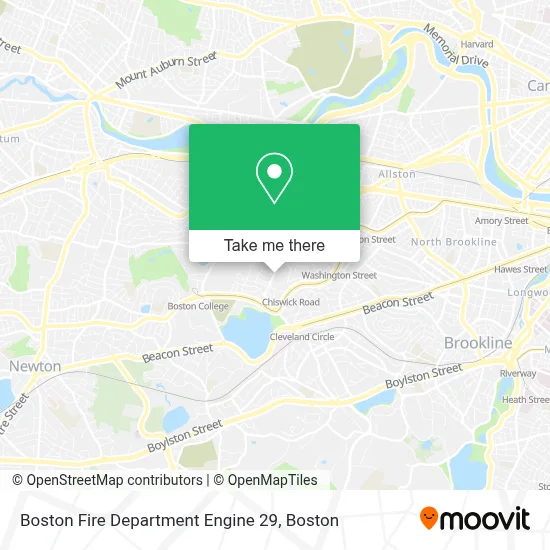 Boston Fire Department Engine 29 map