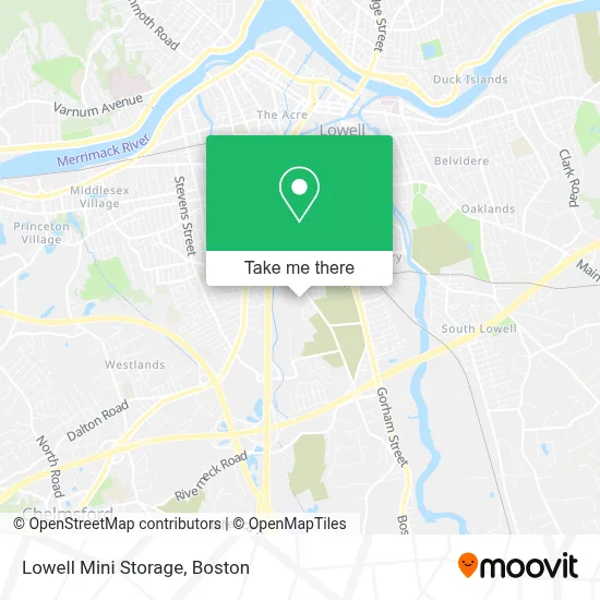 Lowell Mini Storage map