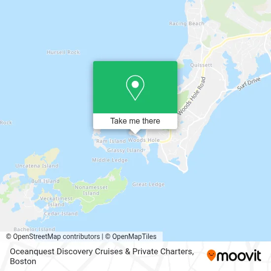Oceanquest Discovery Cruises & Private Charters map