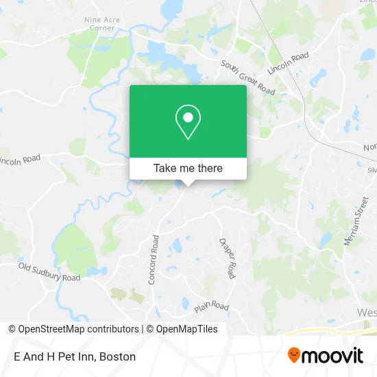 E And H Pet Inn map