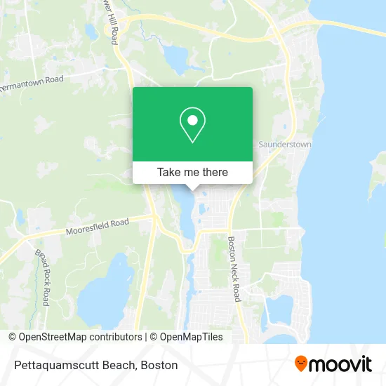 Pettaquamscutt Beach map