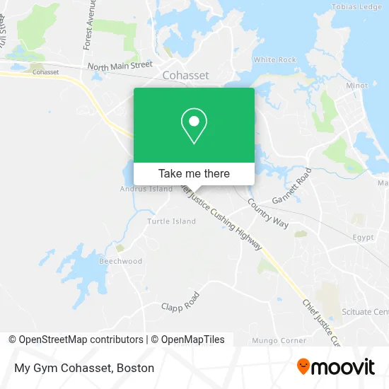 My Gym Cohasset map