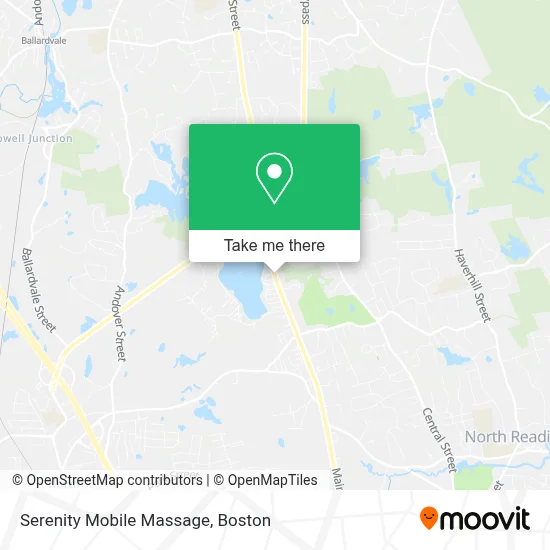 Serenity Mobile Massage map