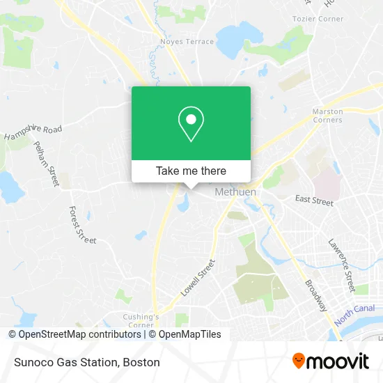 Sunoco Gas Station map