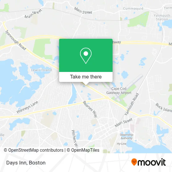 Days Inn map