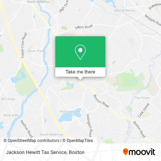 Jackson Hewitt Tax Service map