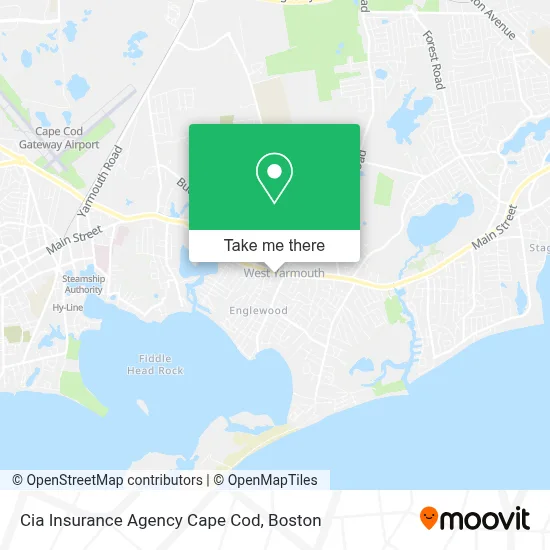 Cia Insurance Agency Cape Cod map