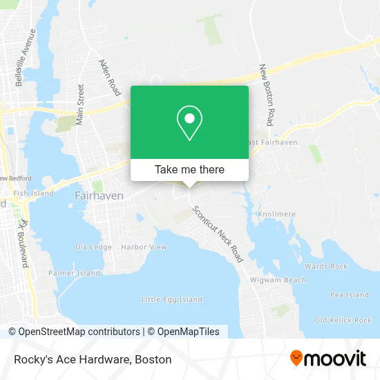 Rocky's Ace Hardware map