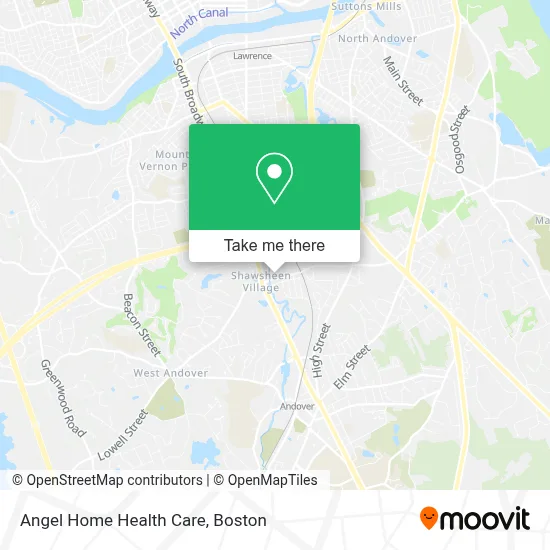 Angel Home Health Care map