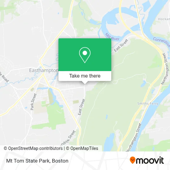 Mt Tom State Park map