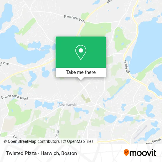 Twisted Pizza - Harwich map