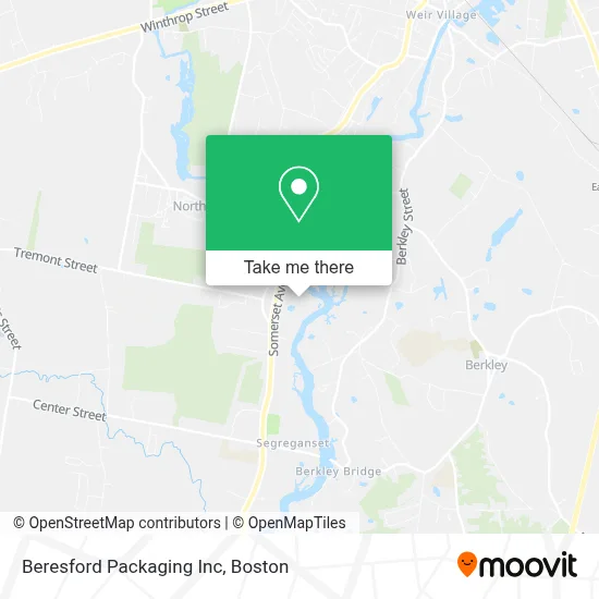 Beresford Packaging Inc map