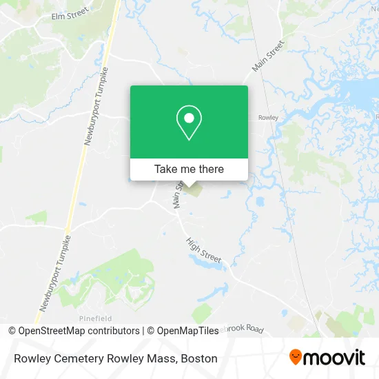 Rowley Cemetery Rowley Mass map