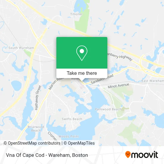 Vna Of Cape Cod - Wareham map