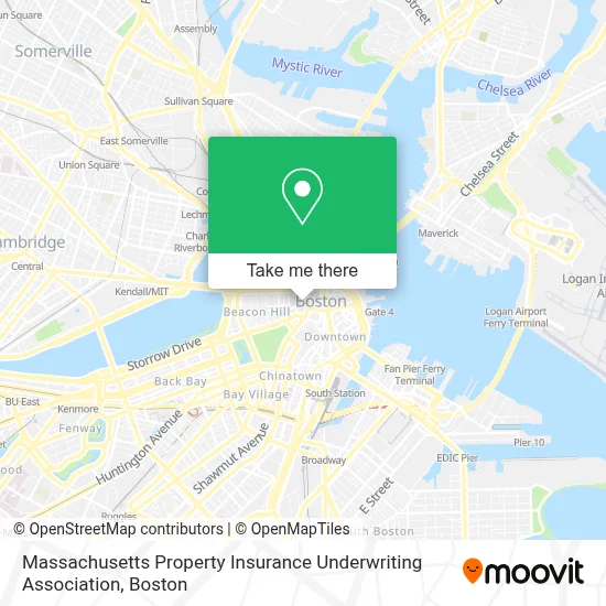 Massachusetts Property Insurance Underwriting Association map