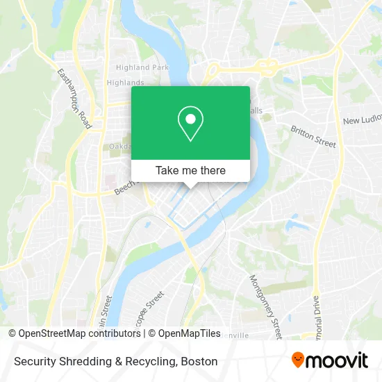 Security Shredding & Recycling map