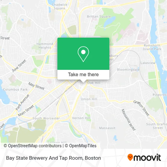 Bay State Brewery And Tap Room map