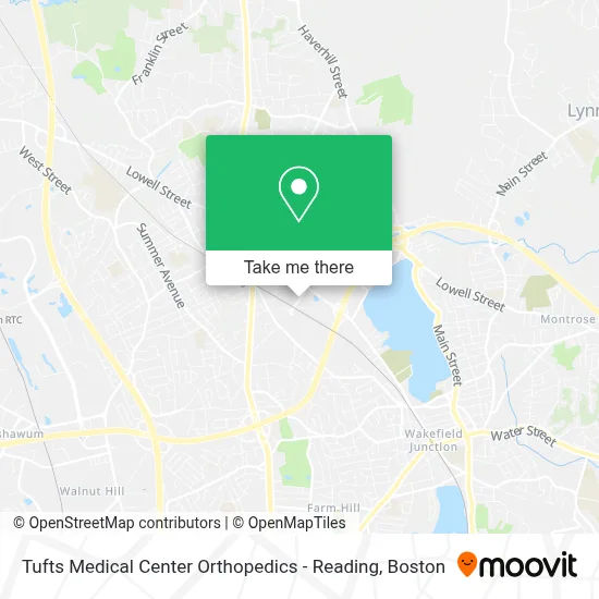 Tufts Medical Center Orthopedics - Reading map