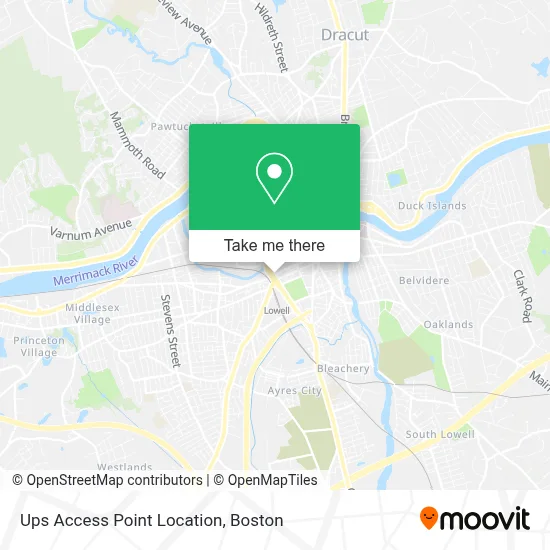 Ups Access Point Location map