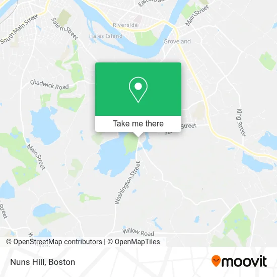 Nuns Hill map