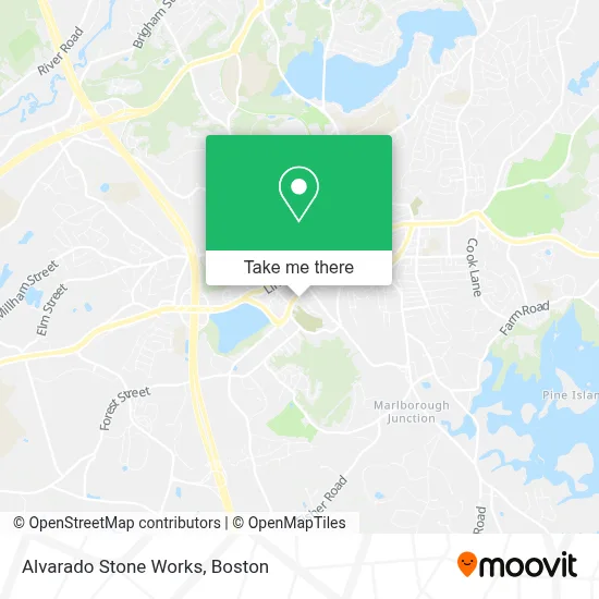 Alvarado Stone Works map