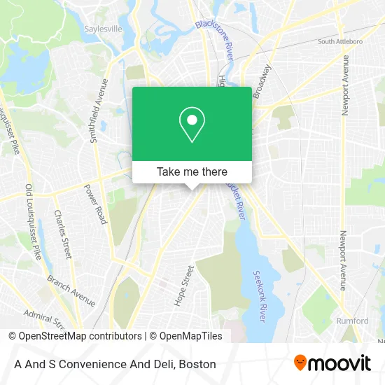 A And S Convenience And Deli map