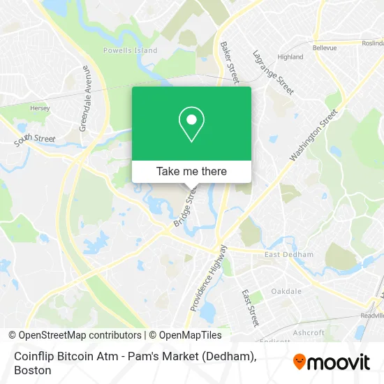 Coinflip Bitcoin Atm - Pam's Market (Dedham) map