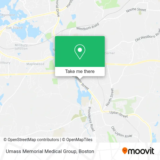 Umass Memorial Medical Group map