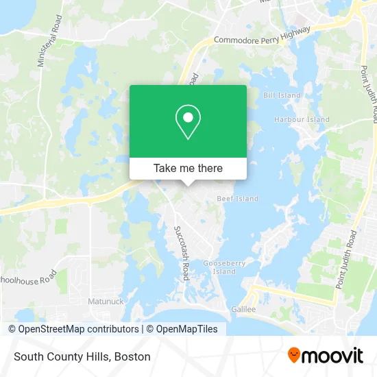 South County Hills map