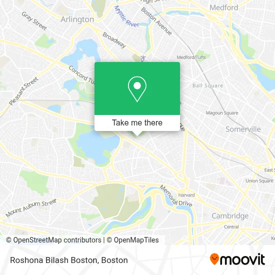 Roshona Bilash Boston map