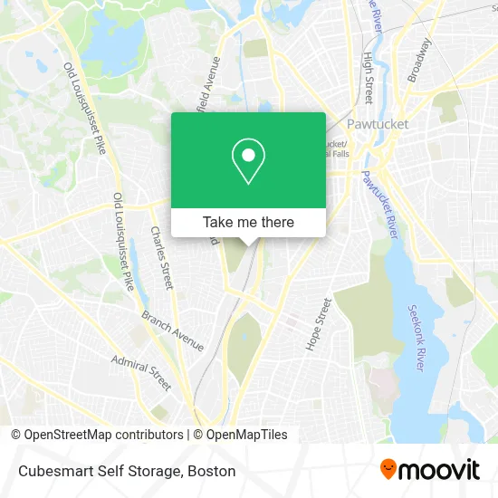 Cubesmart Self Storage map