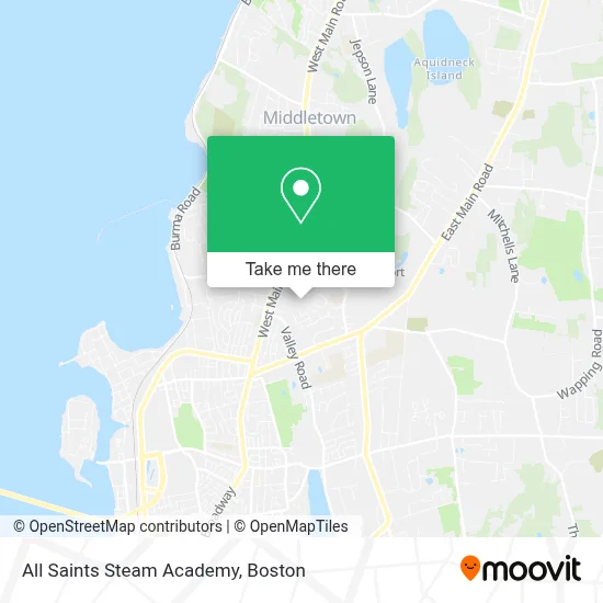 All Saints Steam Academy map