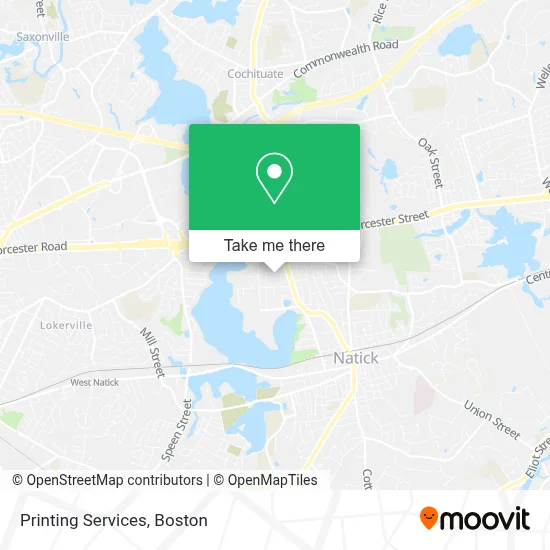 Printing Services map
