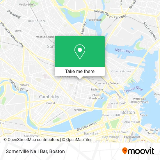 Somerville Nail Bar map