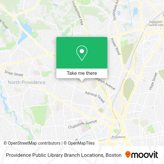 Providence Public Library Branch Locations map