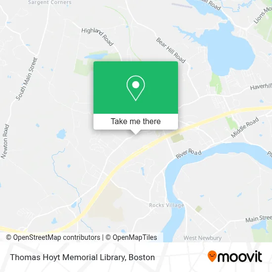 Thomas Hoyt Memorial Library map