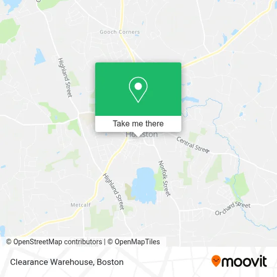 Clearance Warehouse map