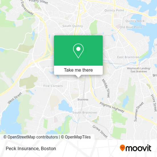 Peck Insurance map