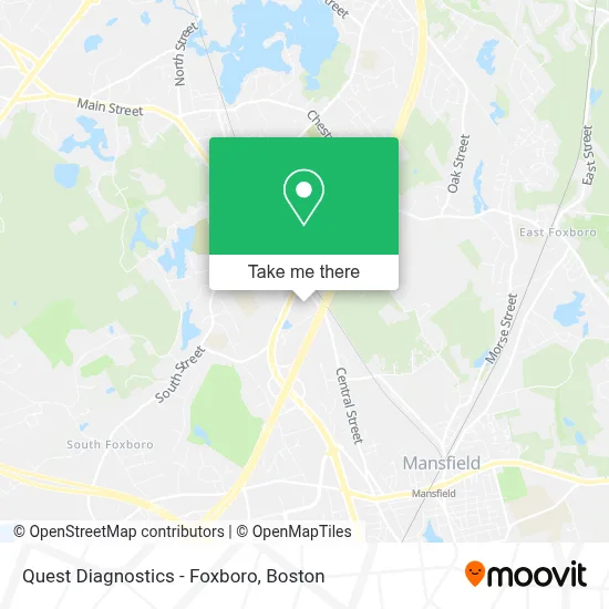 Quest Diagnostics - Foxboro map