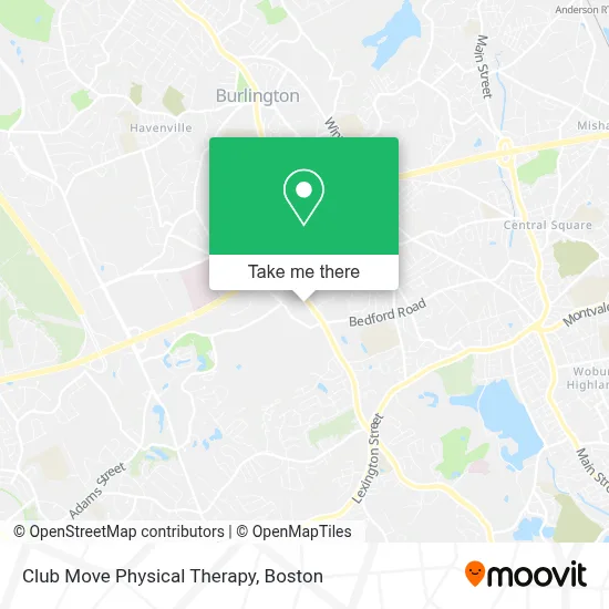 Club Move Physical Therapy map