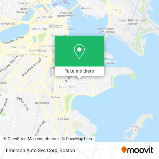 Emerson Auto Svc Corp map