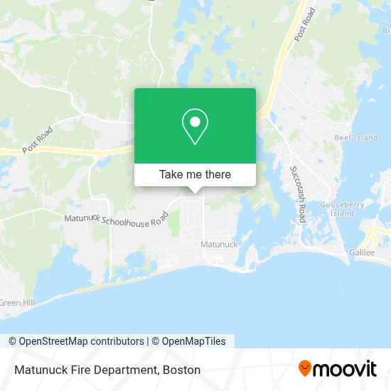 Matunuck Fire Department map